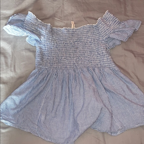 ❄️Bluenotes blue & white tube top - Picture 4 of 4